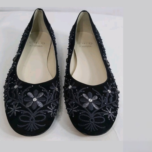 Circa Joan & David Ballet Flats Embellished Beaded - Picture 3 of 6